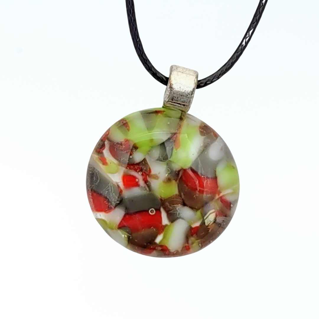 Colourful Round Glass Pendant | Jolly Collection