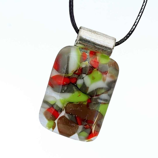 Colourful Rectangle Glass Pendant | Jolly Collection